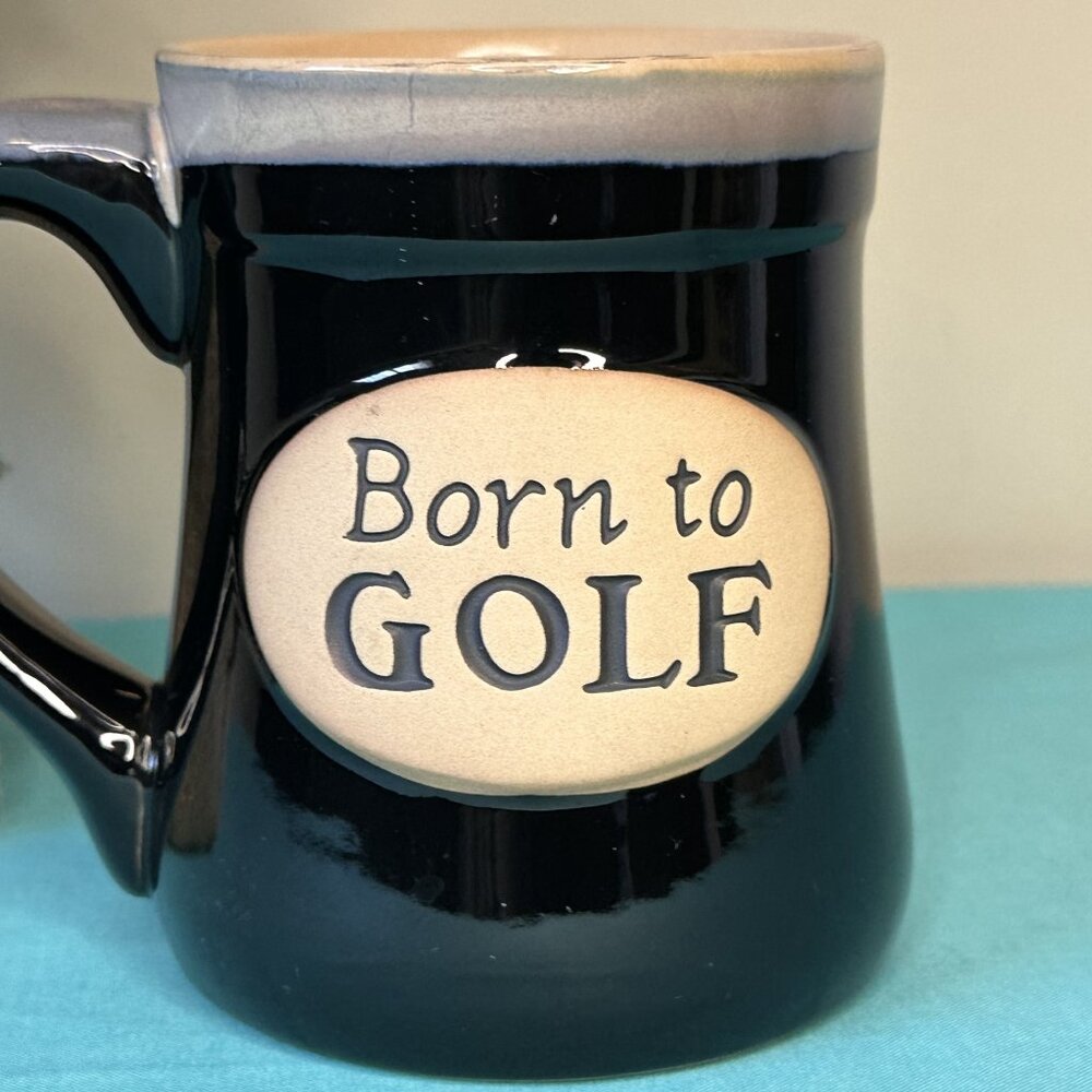 Born to GOLF Serenity Prayer Stoneware Pottery burton + BURTON Coffee Mug - Picture 2 of 6